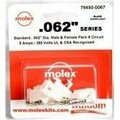 Molex Pin & Socket Connectors .062 Connector Kit Pnl Mnt Plug Recp 6P 766500067